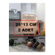 Pleksi Şeffaf 2 Adet (25*13 cm) Baharatlık Çekmece Içi Düzenleyici Organizer