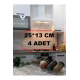 Şeffaf 4 Adet (25*13 cm) Baharatlık Çekmece Içi Düzenleyici Organizer