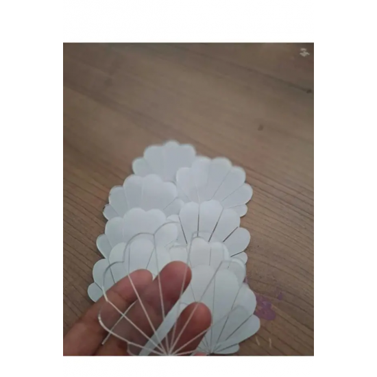 Pleksi Aksesuar 25 ADET ŞEFFAF RADÜSLÜ 7 cm SÜSLEMEYE UYGUN İSTİRİDYE MAGNETLİK ETİKET