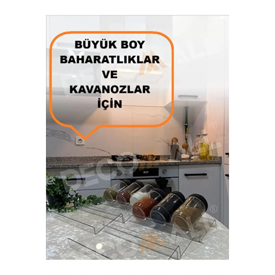 (2 Adet 20 x15 cm)Çekmece Içi Baharatlık Düzenleyici BOŞ Stant (KAVANOZLARI HARİÇTİR)