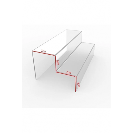  2 KATLI PLEKSİ BAHARATLIK-SUNUMLUK STANT (30 CM)