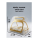 (20*24 cm) Çikolata Sunumluk Gold Detaylı Pleksi Çanta Söz Nişan Organizer