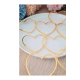Gold Çerçeveli Boş Pleksi Kalp Söz Nişan, Nikah, Kına Hediyeliği, 7 cm (25 Adet)