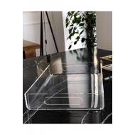 ŞEFFAF PLEKSİ ÇAY KAHVE NİŞAN SÖZ SUNUM TEPSİSİ 30*20 CM