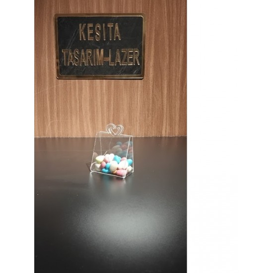 ZÜMRA PLEKSİ ÇANTA 8,5*5*10H