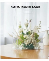 PLEKSİ ÇANTA -ÇİÇEK &ÇİKOLATA KUTUSU