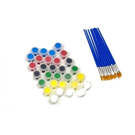 6'LI BOYA VE FIRÇA SETİ